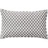 imageNate Home by Nate Berkus Drawn Squares Decorative Pillow  Modern Cotton Throw Pillow Modern Decor for Couch or Bedroom from mDesign  Oblong Size  14quot x24quot CharcoalParchment