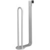 imagemDesign Aluminum Metal Over The Tank Toilet Tissue Paper Roll Holder Dispenser and Reserve for Bathroom Storage and Organization  Hanging  Space Saving Design Holds 2 Rolls  Rust Free  Silver