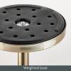 imagemDesign Glass Top SideEnd Drink Table  Small Modern Round Accent Metal Nightstand Furniture for Living Room Dorm Home Office and Bedroom  9quot Round  GoldSoft Brass