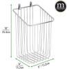 imagemDesign Metal Wire Wall Mounted Toilet Paper Tissue Roll Holder Organizer for Bathroom Storage Organization  Holds 2 Rolls of Toilet Tissue Chrome