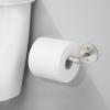 imagemDesign Modern Metal Toilet Tissue Paper Roll Holder and Dispenser for Bathroom Storage  Wall Mount Holds and Dispenses One Roll Mounting Hardware Included  2 Pack  Satin
