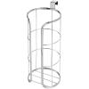 imagemDesign Modern Over The Tank Hanging Toilet Tissue Paper Roll Holder and Reserve for Bathroom Storage  Stores 3 Extra Rolls Holds JumboSized Rolls  Durable Metal Wire 2 Pack  Chrome