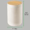 imagemDesign Plastic Round Trash Can Small Wastebasket  Garbage Bin Container with SwingClose Lid  Bathroom Garbage Basket  Holds Waste Recycling  13 Gallon  Basa Collection  BlackNaturalNaturalCream