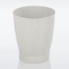 imagemDesign Round Plastic Bathroom Garbage Can 125 Gallon Wastebasket Garbage Bin Trash Can for Bedroom and Kids Room  Small Bathroom Trash Can  Fyfe Collection  Light GrayLight Gray