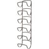 imagemDesign Steel Towel Holder for Bathroom Wall  Wall Mounted Organizer for Rolled Bath Towels  Six Level Wall Mount Towel Storage Rack  Bathroom Towel Organizer  Hyde Collection  Graphite GrayBronze