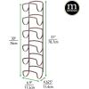 imagemDesign Steel Towel Holder for Bathroom Wall  Wall Mounted Organizer for Rolled Bath Towels  Six Level Wall Mount Towel Storage Rack  Bathroom Towel Organizer  Hyde Collection  Graphite GrayBronze