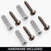 imagemDesign Steel Towel Holder for Bathroom Wall  Wall Mounted Organizer for Rolled Bath Towels  Six Level Wall Mount Towel Storage Rack  Bathroom Towel Organizer  Hyde Collection  Graphite GrayBronze