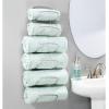 imagemDesign Steel Towel Holder for Bathroom Wall  Wall Mounted Organizer for Rolled Bath Towels  Six Level Wall Mount Towel Storage Rack  Bathroom Towel Organizer  Hyde Collection  Graphite GraySatin