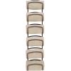 imagemDesign Steel Towel Holder for Bathroom Wall  Wall Mounted Organizer for Rolled Bath Towels  Six Level Wall Mount Towel Storage Rack  Bathroom Towel Organizer  Hyde Collection  Graphite GrayBronze