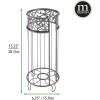 imagemDesign Toilet Roll Dispenser  Stylish Bathroom Paper Holder for Extra Storage  Freestanding Toilet Paper Holder with Room for 3 Rolls  GraphiteGraphite
