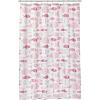 imagemDesign Decorative Fish Print  Easy Care Fabric Shower Curtain with Reinforced Buttonholes for Bathroom Showers Stalls and Bathtubs Machine Washable  72quot x 72quot  Pink Multi