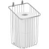 imagemDesign Metal Wire Wall Mounted Toilet Paper Tissue Roll Holder Organizer for Bathroom Storage Organization  Holds 2 Rolls of Toilet Tissue Chrome