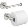 imagemDesign Modern Metal Toilet Tissue Paper Roll Holder and Dispenser for Bathroom Storage Wall Mount Holds and Dispenses One Roll Mounting Hardware Included 2 Pack Satin