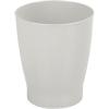 imagemDesign Round Plastic Bathroom Garbage Can 125 Gallon Wastebasket Garbage Bin Trash Can for Bedroom and Kids Room  Small Bathroom Trash Can  Fyfe Collection  Light GrayLight Gray