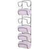 imagemDesign Steel Towel Holder for Bathroom Wall  Wall Mounted Organizer for Rolled Bath Towels  Six Level Wall Mount Towel Storage Rack  Bathroom Towel Organizer  Hyde Collection  Graphite GrayGraphite Gray