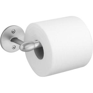 imagemDesign Modern Metal Toilet Tissue Paper Roll Holder and Dispenser for Bathroom Storage  Wall Mount Holds and Dispenses One Roll Mounting Hardware Included  Chrome