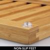 imagemDesign Bamboo NonSlip Rectangular Spa Bath Mat for Bathroom Showers Bathtubs Floors  Open Slatted Design Indoor and Outdoor Use  Echo Collection  Natural Wood