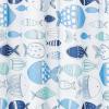 imagemDesign Decorative Fish Print  Easy Care Fabric Shower Curtain with Reinforced Buttonholes for Bathroom Showers Stalls and Bathtubs Machine Washable  72quot x 72quot  Blue MultiBlue Multi