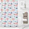 imagemDesign Decorative Fish Print  Easy Care Fabric Shower Curtain with Reinforced Buttonholes for Bathroom Showers Stalls and Bathtubs Machine Washable  72quot x 72quot  Bright Multi