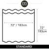 imagemDesign Decorative Fish Print  Easy Care Fabric Shower Curtain with Reinforced Buttonholes for Bathroom Showers Stalls and Bathtubs Machine Washable  72quot x 72quot  Blue MultiMulti Color