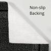 imagemDesign Microfiber Bath Mat Set  3 Piece Bathroom Rugs  NonSlip Floor Mats for After Bath Shower  Water Absorbent Machine Washable Bathroom Carpet Rugs  Hydra Collection  Set of 3 Black