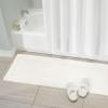 imagemDesign Microfiber Bath Mat Set  3 Piece Bathroom Rugs  NonSlip Floor Mats for After Bath Shower  Water Absorbent Machine Washable Bathroom Carpet Rugs  Hydra Collection  Set of 3 Ivory