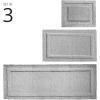 imagemDesign Microfiber Bath Mat Set  3 Piece Bathroom Rugs  NonSlip Floor Mats for After Bath Shower  Water Absorbent Machine Washable Bathroom Carpet Rugs  Hydra Collection  Set of 3 Gray