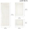 imagemDesign Microfiber Bath Mat Set  3 Piece Bathroom Rugs  NonSlip Floor Mats for After Bath Shower  Water Absorbent Machine Washable Bathroom Carpet Rugs  Hydra Collection  Set of 3 Ivory