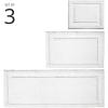 imagemDesign Microfiber Bath Mat Set  3 Piece Bathroom Rugs  NonSlip Floor Mats for After Bath Shower  Water Absorbent Machine Washable Bathroom Carpet Rugs  Hydra Collection Set of 3 Bright White
