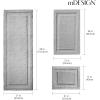 imagemDesign Microfiber Bath Mat Set  3 Piece Bathroom Rugs  NonSlip Floor Mats for After Bath Shower  Water Absorbent Machine Washable Bathroom Carpet Rugs  Hydra Collection  Set of 3 Gray