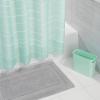 imagemDesign Microfiber Bath Mat Set  3 Piece Bathroom Rugs  NonSlip Floor Mats for After Bath Shower  Water Absorbent Machine Washable Bathroom Carpet Rugs  Hydra Collection  Set of 3 Gray
