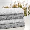 imagemDesign Soft 100 Cotton Luxury HotelStyle Rectangular Spa Mat Rug Water Absorbent Diamond Design  for Bathroom Vanity BathtubShower Machine Washable  34quot x 21quot  2 Pack  White