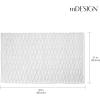 imagemDesign Soft 100 Cotton Luxury HotelStyle Rectangular Spa Mat Rug Water Absorbent Diamond Design  for Bathroom Vanity BathtubShower Machine Washable  34quot x 21quot  2 Pack  White