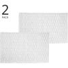 imagemDesign Soft 100 Cotton Luxury HotelStyle Rectangular Spa Mat Rug Water Absorbent Diamond Design  for Bathroom Vanity BathtubShower Machine Washable  34quot x 21quot  2 Pack  White
