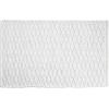 imagemDesign Soft 100 Cotton Luxury HotelStyle Rectangular Spa Mat Rug Water Absorbent Diamond Design  for Bathroom Vanity BathtubShower Machine Washable  34quot x 21quot  2 Pack  White