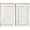 imagemDesign 100 Cotton Bath Mat  Soft HotelStyle Rectangular Bathroom Floor Rug  Plush Water Absorbent Cloth Bathmat for Outside BathtubShower Machine Washable Cotton Bath Rug 2 Pack NaturalTan