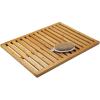 imagemDesign Bamboo NonSlip Rectangular Spa Bath Mat for Bathroom Showers Bathtubs Floors  Open Slatted Design Indoor and Outdoor Use  Echo Collection  Natural Wood