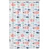 imagemDesign Decorative Fish Print  Easy Care Fabric Shower Curtain with Reinforced Buttonholes for Bathroom Showers Stalls and Bathtubs Machine Washable  72quot x 72quot  Bright Multi