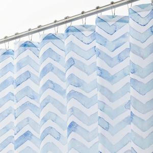 imagemDesign Decorative Fish Print  Easy Care Fabric Shower Curtain with Reinforced Buttonholes for Bathroom Showers Stalls and Bathtubs Machine Washable  72quot x 72quot  Blue MultiMulti Color