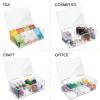 imagemDesign Hair Care and Accessories Storage Organizer Box for Bathroom Vanity to Hold Clips Hot Rollers Headbands Elastics Bobby Pins  8 Sections Clear