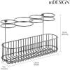 imagemDesign Metal Wire CabinetWall Mount Hair Care ampamp Styling Tool Organizer  Bathroom Storage Basket for Hair Dryer Flat Iron Curling Wand Hair Straightener Brushes  Holds Hot Tools  Graphite GrayGraphite Gray