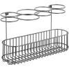 imagemDesign Metal Wire CabinetWall Mount Hair Care ampamp Styling Tool Organizer  Bathroom Storage Basket for Hair Dryer Flat Iron Curling Wand Hair Straightener Brushes  Holds Hot Tools  Graphite GrayGraphite Gray