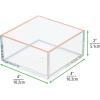 imagemDesign Plastic Beauty Organizer Bin for Bathroom Drawers Vanity or Countertops Storage for Makeup Brushes Palettes Blush Concealers or Hair Ties Lumiere Collection 12 Pack ClearRose Gold