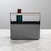 imagemDesign Plastic Shower Caddy Storage Organizer Utility Tote Divided Basket Bin  Metal Handle for Bathroom Dorm Kitchen Holds Soap Shampoo Conditioner  Aura Collection  Dark GrayMatte Satin
