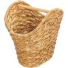 imagemDesign Rustic Farmhouse Water Hyacinth Toilet Paper HolderDispenser Basket with Dowel Rod  Storage Organizer for Master or Guest Bathroom Organization  Holds 5 Rolls of Toilet Paper  NaturalTan