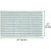 imagemDesign Soft 100 Cotton HotelStyle Rectangular Spa Mat Rug Plush Water Absorbent  Ribbed Design  for Bathroom Vanity BathtubShower Machine Washable  34quot x 21quot  2 Pack  Water Blue