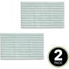 imagemDesign Soft 100 Cotton HotelStyle Rectangular Spa Mat Rug Plush Water Absorbent  Ribbed Design  for Bathroom Vanity BathtubShower Machine Washable  34quot x 21quot  2 Pack  Water Blue