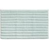 imagemDesign Soft 100 Cotton HotelStyle Rectangular Spa Mat Rug Plush Water Absorbent  Ribbed Design  for Bathroom Vanity BathtubShower Machine Washable  34quot x 21quot  2 Pack  Water Blue