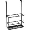 imagemDesign Steel Bathroom Over Cabinet Door Hair Tool Storage Organizer Accessory Basket Tray Hang Holder for Hair Dryer Straightener Curling Iron Styling Products Citi Collection Matte Black