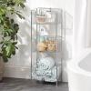 imagemDesign Steel Freestanding Storage Organizer Tower Rack Basket Shelf Metal 3Tier Furniture Unit for MasterGuest Bathroom Powder Room  Holds Bath Towels Soap  Concerto Collection  Chrome
